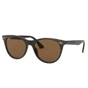 Ray-Ban Women's Polarized Wayfarer Sunglasses Tortoise
